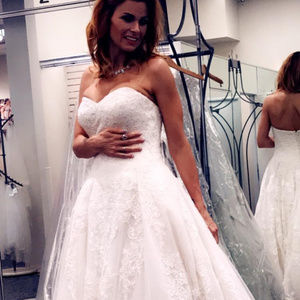 Georgous Beaded Lace Full Ball Gown